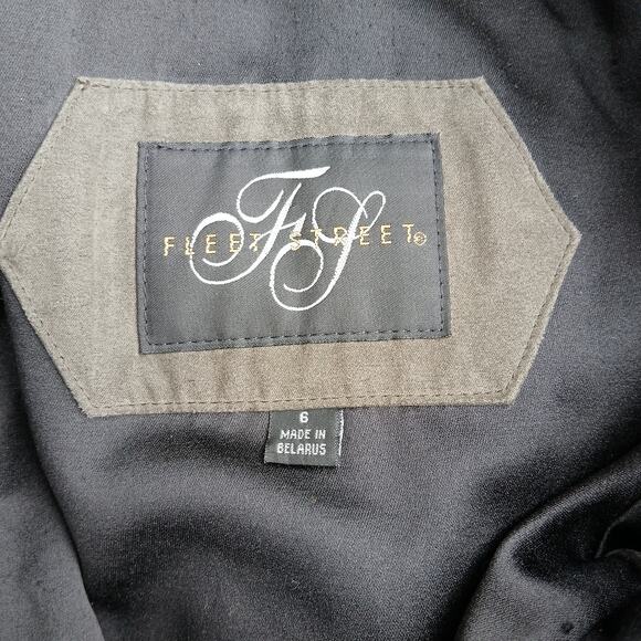 Fleet Street Flared Overcoat sz 6 removable liner hidden buttons vintage jacket - Picture 9 of 16